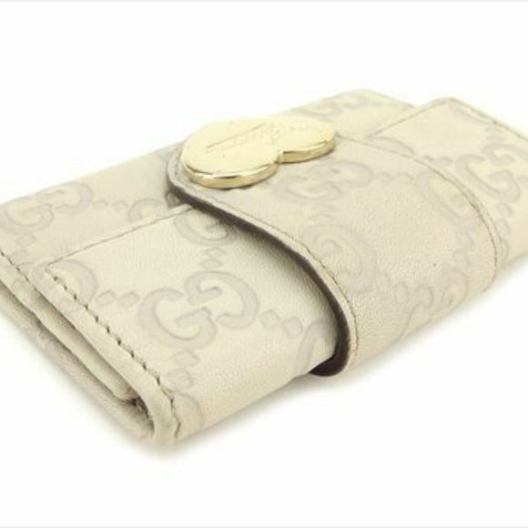 Authentic Used Gucci Key case Key holder Guccissima Beige leather Woman - Picture 4 of 8